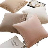 Housse de coussin carrée de luxe personnalisée pour hôtel et maison, avec fermeture éclair dissimulée, anti-allergie, écologique, pour canapé, chambre et salon