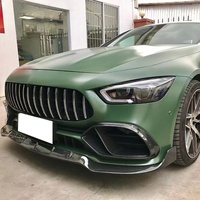 Kit carrosserie en fibre de carbone haute qualité : lèvre avant, jupes latérales, lèvre arrière, aileron arrière, prises d'air pour Mercedes-Benz AMG GT50 GT53 X290 2019+