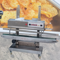 Machine de scellage verticale pour sacs souples et grands sacs en plastique, avec imprimante de codes intégrée – Scelleuse thermique à chaud très demandée