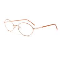 HIGO 2026 – Dernière collection automne – Lunettes ovales en acier inoxydable pour adultes – Monture intégrale légère avec motif – Usage quotidien