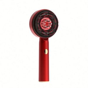 Wholesale Red Light Hair <b>Scalp</b> Massage Comb <b>Brush</b> Electric Easy Control Long Capacity Battery Plastic Eco-Friendly Custom Logo - Product Image 3