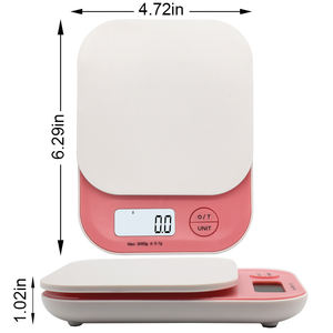 <span class=keywords><strong>Balance</strong></span> alimentaire électronique ACCT multi-unités avec affichage LCD en acier inoxydable, fonction de pesée automatique et maintien au chaud des aliments, alimentée par piles AAA - Product Image 1