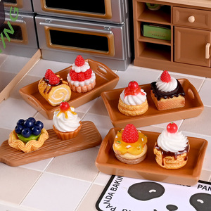 Accesorios de arcilla para simulación de alimentos, juguetes de pastel, adornos para tienda de postres, miniaturas de resina plástica con efecto de goteo, suministros de manualidades DIY para niños - Product Image 1