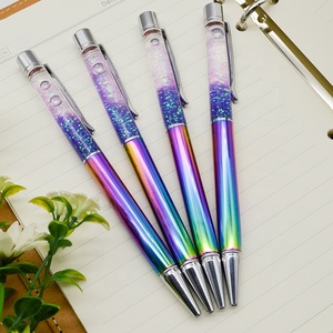 Penna galleggiante con <span class=keywords><strong>glitter</strong></span> liquido a sfera regalo in metallo colorato - Product Image 3