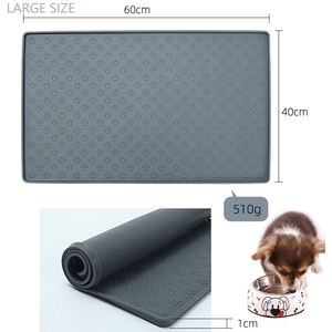 Tapis en silicone antidérapant pour animaux de compagnie, tapis pour animaux de compagnie en silicone à griffes, grande taille, tapis pour animaux de compagnie en silicone imperméable, tapis pour nourriture pour chiens, protection du sol - Product Image 5