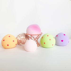 HMU éponge faciale douce éponge cosmétique recyclable bouffée rose pêche mélangeur beauté oeuf Non-latex cuit à la vapeur <span class=keywords><strong>chignon</strong></span> éponge de maquillage - Product Image 1