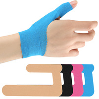 Bande de kinésiologie en coton pour poignet, attelle de soutien musculaire élastique, attelle de pression pour tendinite du pouce, sangle de sport fixe sans latex