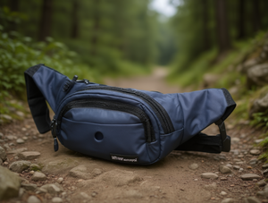 Borsa da uomo impermeabile in nylon da 14 pollici con tracolla arcuata per uso da viaggio - Product Image 2