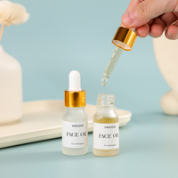 Vente en gros de flacons en verre pour sérum de 10 ml avec boîte en papier - Contenant écologique pour flacon cosmétique en verre pour soins du visage avec personnalisation