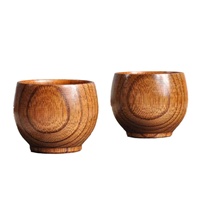Ziziphus Jujuba Holz Kleiner Becher Massivholz Tee Wein Kaffee Tasse 50ml Antike Lackfarbe