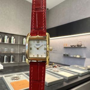 Relojes de Cuarzo Deportivos de Lujo con Correa de Cuero y Esfera Rectangular Clásica Vintage de la Marca H, para Hombre y Mujer, Estilo Ejecutivo, para Parejas - Product Image 1