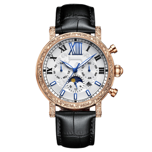 Custom OEM Men Mechanical Watch Alloy Case Waterproof 3ATM Japanese Movement Business Wristwatch Wholesale Factory - Product Image 1