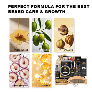 El <span class=keywords><strong>Mejor</strong></span> Set de Regalo Navideño al por Mayor para Hombre, <span class=keywords><strong>Kit</strong></span> de <span class=keywords><strong>Cuidado</strong></span> de <span class=keywords><strong>Barba</strong></span>, Set de <span class=keywords><strong>Cuidado</strong></span> de la Piel para Hombre, <span class=keywords><strong>Kit</strong></span> de Aseo de <span class=keywords><strong>Barba</strong></span> Orgánico de Marca Privada - Product Image 4