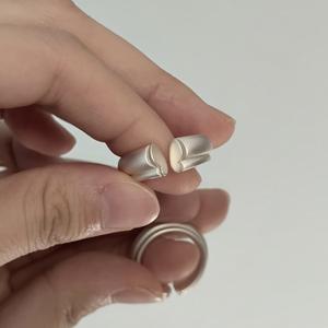 Bague papillon en argent sterling S925, finition givrée, design rétro, style niche, luxe léger, sensation haut de gamme, taille unique, style nouilles brumeuses - Product Image 3