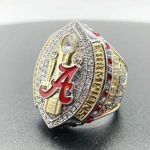 QIUZHEN NCAA American Football Kampioenenring Op Maat 1964-2020 Alabama Nationaal Crimson Red Legering Edelsteen Kampioenschap <span class=keywords><strong>Ring</strong></span> - Product Image 3