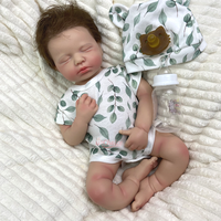 Poupée Reborn LOULOU en silicone faite à la main avec cheveux de bébé réalistes et texture de peau détaillée pour collection et exposition