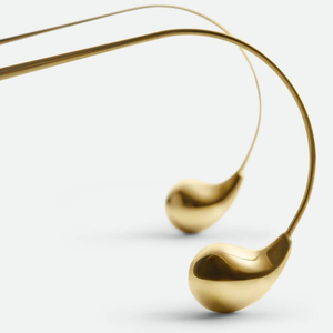 Bottega BV Retro Tortoise <b>Shell</b> Oversized Sunglasses with Gold Teardrop Accents UV Protection Fashion Eyewear Veneta - Product Image 4