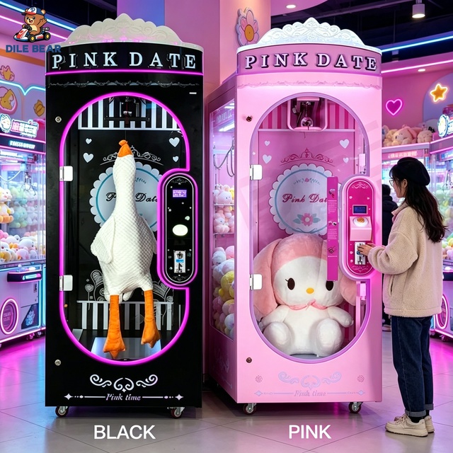Ultimate Pink Date Scissors Machine Coin Operated Cutter Game Machine Giant Prize Plush Toy Vending Machine for Global Sourcing