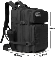 Sac à dos tactique de 45 L en gros, sac à dos de jour MOLLE, sac de survie, sac à dos de randonnée avec compartiment pour ordinateur portable, en nylon imperméable, LOGO personnalisé