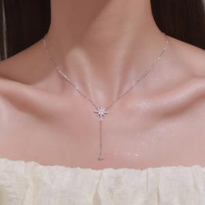 Collares de Plata de Ley S925 con Cuentas de Serpiente Octagonales, Diseño de Nicho, Estilo Medieval Vintage, Simple y de Lujo Ligero - Product Image 3