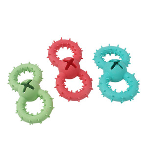 Juguete Mordedor para Perros de 8 Colores con Diseño de Personaje, Resistente a Mordeduras, de Goma TPR, para Limpieza Dental y Mordiscos Divertidos - Product Image 1