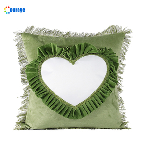 Hình trái tim khu vực in ấn phong cách Châu Âu thăng hoa khoảng trống gối trường hợp BZ-004 - Product Image 2