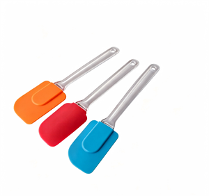 MNJ Set di Coltelli con Lame in Plastica Ecologiche e Resistenti, 3 Pezzi, Manici in Plastica Blu, Rosso e Arancione, Utensili da Cucina - Product Image 1