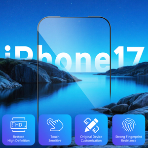 Nhà máy chống nổ chống dầu HD bảo vệ màn hình tùy chỉnh kính cường lực cho <span class=keywords><strong>iPhone</strong></span> 17 Air Pro Max màn hình bảo vệ phim - Product Image 2