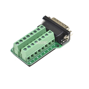 DB15 15pin 2 hàng nam kết nối với thiết bị đầu cuối Adapter <span class=keywords><strong>D</strong></span>-<span class=keywords><strong>SUB</strong></span> RS232 để RS485 chuyển đổi 15 pin cắm thiết bị đầu cuối bảng tín hiệu mô-đun - Product Image 1