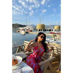 Robe de cocktail longue dos nu Rosalyn - Product Image 3