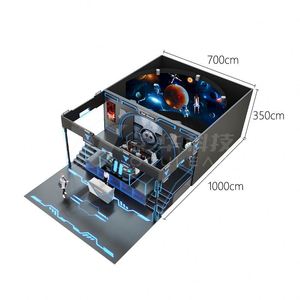 Équipement 9D Immersif pour Théâtre de Vol à l'Œil Nu avec Sièges Dynamiques à Suspension, Écran Annulaire Bermuda et Effet de Plongée - Product Image 5