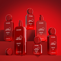Ensemble de flacons de sérum pour soins de la peau en PETG, forme ovale plate, couleur unique, 50, 100, 120, 200, 250 ml, avec bouchon à bille