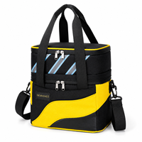 Sac isotherme à double couche de grande capacité, réutilisable, personnalisé OEM ODM, sac isotherme portable pour le travail, les pique-niques et les voyages
