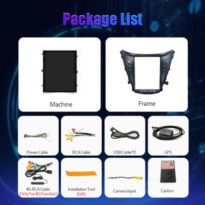 9,7 "1920*720 2.5D REPRODUCTOR DE DVD portátil para coche para Hyundai 2014-2016 Elantra (botón negro) Android 12 inalámbrico Carplay Toiuchscreen - Product Image 3