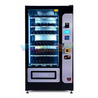 Distributeurs automatiques commerciaux de nouilles avec fonction SDK Vendeur automatique de tasses pour barres de bonbons Chips de poulet Aliments et boissons froids