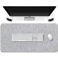 Grand tapis de souris antidérapant pour bureau, 1 pièce, en feutre, couverture de Base, pour écriture et bureau