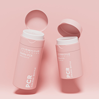 Plastique PP recyclé de luxe blanc mat 50ml 80ml 100ml soin de la peau crème Lotion hydratante bouteille à pompe à presse sans air