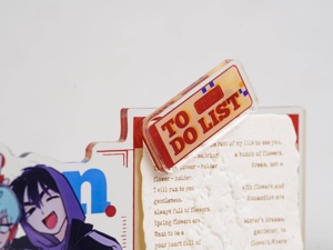 Support en acrylique Alien Stage Anime, porte-papier magnétique, pince à mémo, présentoir réutilisable, décoration de bureau pour notes et <span class=keywords><strong>photos</strong></span> - Product Image 6