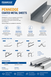Bande de calfeutrage en aluminium TPO/PVC pour extérieur de bâtiment moderne, pour bordure de gouttière, parapet, mur latéral et capot de serre, avec fonction d'étanchéité à l'eau - Product Image 5