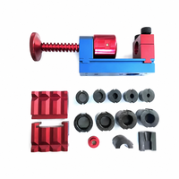 Herramienta de Prensado Manual Portátil de Aluminio para Montaje de Conexiones AN, Kit Completo de Bujes AN4-AN16 con Abrazadera de Banco OEM