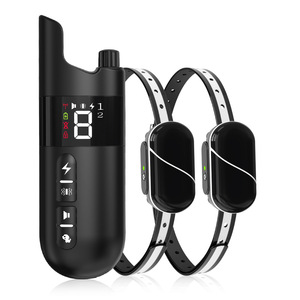 <b>Remote</b> Control Dog Trainer Waterproof Sound <b>Vibration</b> Electric Shock Collar Pet Training Equipment One To One Black And White - Product Image 5