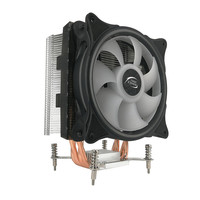 Ventilateur de refroidissement CPU pour ordinateur à 4 caloducs, dissipateur thermique en tube de cuivre, 12V PWM 4 broches, radiateur pour boîtier d'ordinateur, vente chaude fournisseur