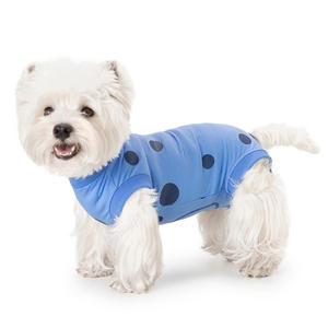 Ropa Clásica de Verano para Perros Pequeños al por Mayor OEM/ODM, Camisetas Transpirables de Poliéster de 4 Patas para Westies y Razas Pequeñas - Product Image 3