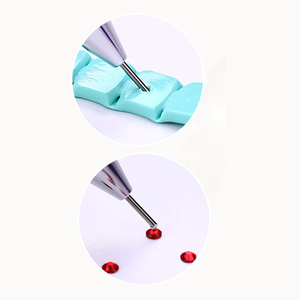Pincel profesional de doble punta para decoración de <span class=keywords><strong>uñas</strong></span>, herramienta de pincel <span class=keywords><strong>con</strong></span> dos cabezales de crayón, <span class=keywords><strong>con</strong></span> mango acrílico y diamantes de imitación, novedad de <span class=keywords><strong>2022</strong></span> - Product Image 6