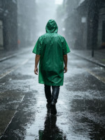 Poncho imperméable en PU de haute qualité, imperméable et long, grande taille pour le camping et la randonnée - Vente d'usine