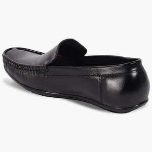 Zapatos mocasines de cuero genuino negro, flexibles, suaves y cómodos para hombre, calzado informal para oficina, diseño clásico y elegante - Product Image 2