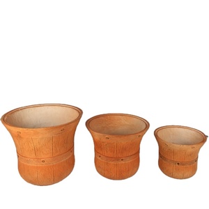 กระถางต้นไม้สไตล์โบฮีเมียน วัสดุเป็นมิตรต่อสิ่งแวดล้อม ทำจากไฟเบอร์เคลย์ สำหรับปลูกต้นไม้ในร่ม น้ำหนักเบา - Product Image 2
