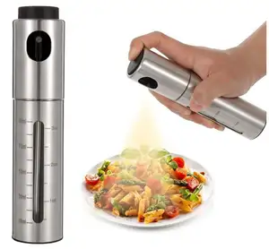 Pulvérisateur de cuisine en acier inoxydable pour griller 100Ml 200Ml distributeur d'huile d'olive vaporisateur pour la cuisine