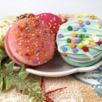 Coffret Cadeau de Bombes de Bain OEM Personnalisées en Forme de Macaron, Naturelles, Véganes, Effervescentes pour Bébé