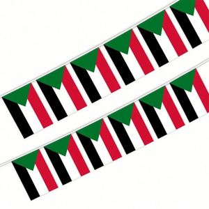 Promotional Sudan Sudanese Rectangle Custom String <b>Flag</b> Banner Fade Resistant Premium Quality for Decoration - Product Image 3